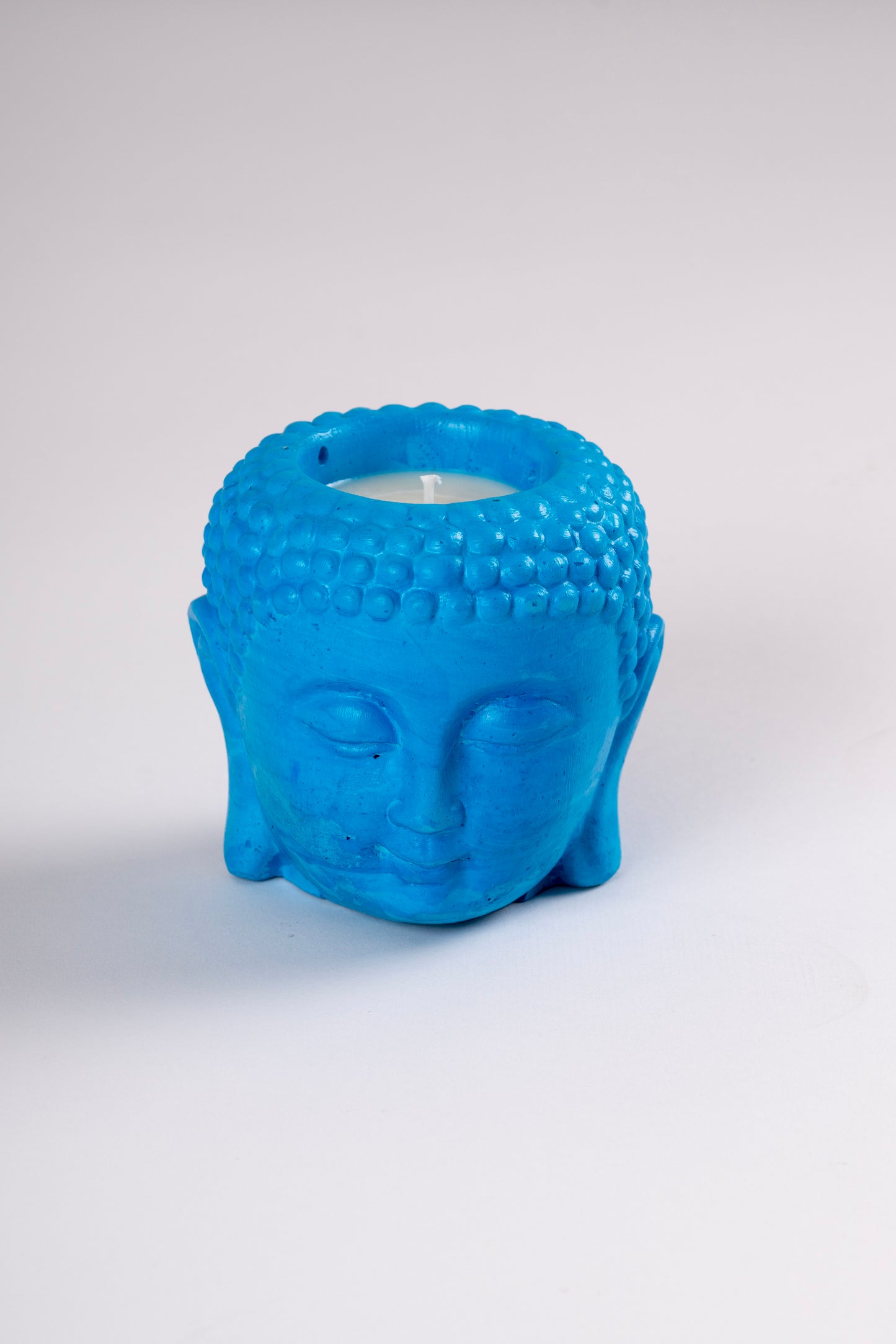 Blue Buddha Candle
