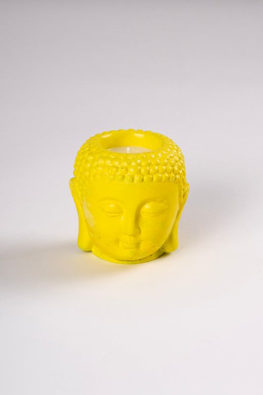 Yellow Buddha Candle