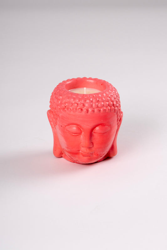 Pink Buddha Candle